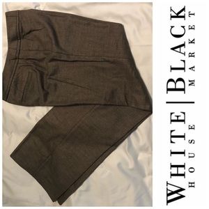 WHBM Brown Modern Bootcut Slacks. Worn once. EUC.